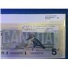 Image 1 : Bank of Canada; $5.00 replacement note 1986 ANX0042759 BC-56cA-i UNC.