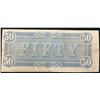 Image 3 : USA; $50.00 note 1864 Confederate States of America serial 23247 in Fine.