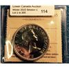 Image 1 : Canada silver dollar 1957 PL-65 ICCS