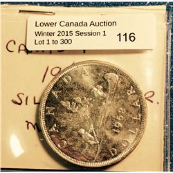 Canada silver dollar 1962, mint state