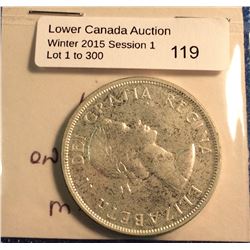 Canada silver dollar 1957, mint state