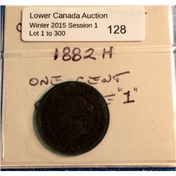 Canada one cent 1882 H obverse 1 VF-30