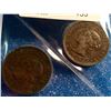 Image 2 : 1 cent 1894 EF-45 & 1 cent 1895 EF-45. lot of 2 coins.