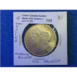 USA Silver Morgan dollar 1921, mint state