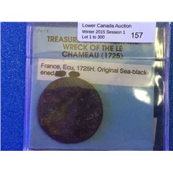 France Ecu from the wreck og the Chameau (1725)