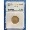 Image 2 : India 1/2 Rupee 1943-B; NNC certified MS-62.