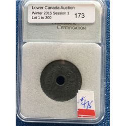 French Indo-China 1 Centime 1941; NNC certified AU-55. KM # 24.3.