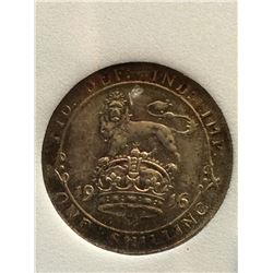 Great Britain 1 Shilling 1916; NNC certified MS-62.