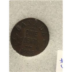 1 cent 1925; NNC certified F-12.