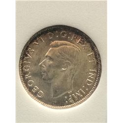 25 cents 1937; NNC certified MS-64.