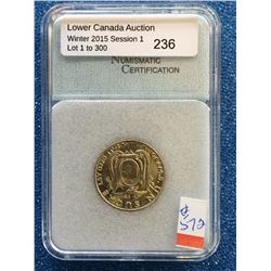 Ecuador 1 Sucre 1934; NNC certified MS-64. Y # 49.