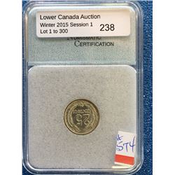 El Salvador 25 Centavos 1953; NNC certified MS-67.