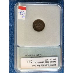 France 20 Centimes 1867-A; NNC certified AU-50 Obverse Marks.