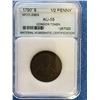 Image 3 : Great Britain Middlesex 1/2 Penny (1790's); NNC certified AU-55 Condor Token.