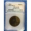 Image 3 : Great Britain 1 Penny 1902; NNC certified MS-62 Brown High Sea Level.