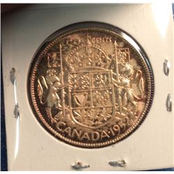 Canada silver 50 cents 1952 MS-64.