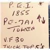 Image 3 : Prince Edward Island token PE-A1, thick top 5's VF-30