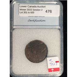 1 cent 1896; NNC certified MS-62 Brown.