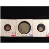 Image 2 : Great Britain1944 half crown and Imitation coin lot of three.