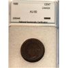 Image 2 : 1 cent 1886; NNC certified AU-50. Not noted Obverse 2.
