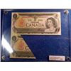 Image 2 : Bank of Canada; 1 dollar replacement note 1973 BC-46aA Folding Error with about 25% of the note unde