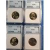 Image 2 : USA; 1 dollar 2003-D MS-68, 3 x 2003-P MS-68; NNC certified. Lot of 4 coins.