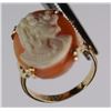 Image 4 : 10 K YELLOW GOLD CAMEO RING SIZE 5. GORGEOUS CAMEO. VERY INTRICATE. STAMPED 10K-