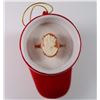 Image 5 : 10 K YELLOW GOLD CAMEO RING SIZE 5. GORGEOUS CAMEO. VERY INTRICATE. STAMPED 10K-