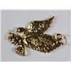 Image 2 : 14K YELLOW GOLD EAGLE PENDANT .DWT. READY TO BE PUT ON YOUR GOLD CHAIN OR CORD.