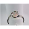 Image 2 : VINTAGE OPAL RING 14 K WHITE GOLD SWEET RING SIZE 5. OPAL HAS PLENTY OF FIRE