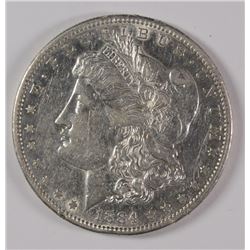 1884-S MORGAN DOLLAR AU