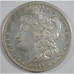 1892-S MORGAN DOLLAR XF