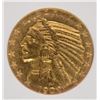 Image 2 : 1909-O $5.00 INDIAN GOLD, THE KEY TO THE SET, CCGS GRADED AU/UNC  EXTREMELY RARE