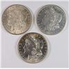 Image 1 : 3 AU/BU MORGAN DOLLARS 2 1921, & 1921-D