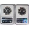 Image 2 : 2-1963 FRANKLIN HALF DOLLARS NGC PROOF 67