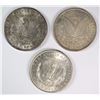 Image 2 : 3 MORGAN DOLLARS AU 1884-P,O, 1900