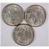 Image 2 : 1941, 1942 & 1943 WALKING LIBERTY HALF DOLLARS, CHOICE BU+
