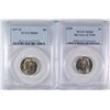 Image 1 : 1939 REVERSE OF 1940 & 1947-D JEFFERSON NICKELS, PCGS MS-65