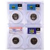 Image 2 : 4-PCGS GRADED PR-69 DCAM 2001-S STATE QUARTERS 2-VERMONT, NEW YORK, N CAROLINA