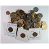 Image 1 : FOREIGN COIN LOT OVER 100 COINS FROM VARIOUS COUNTRIES, MANY BRITISH