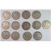 Image 2 : 13 WALKING LIBERTY HALVES FINE OR BETTER