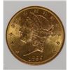 Image 2 : 1899-S $20.00 GOLD LIBERTY CCGS GRADED GEM BU, RARE