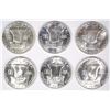 Image 2 : BU FRANKLIN HALF DOLLARS, (2) 1959-D, 1962-D, (2) 1963 & 1963-D