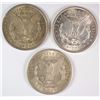 Image 2 : 3 1921 MORGAN DOLLARS AU/BU