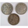 Image 1 : 3 MORGAN DOLLARS 1887-O, 90-0, 97-S