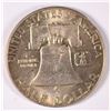 Image 2 : 1952 FRANKLIN HALF DOLLAR, CHOICE BU MINT ERROR,  CLIPPED PLANCHET IN  "TRUST"