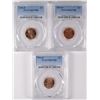 Image 1 : ( 3 ) PCGS GRADED MS-67 RED LINCOLN CENTS: 1993-D, 94-D & 98-D