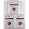 Image 2 : ( 3 ) PCGS GRADED MS-67 RED LINCOLN CENTS: 1992-D, 93-D & 94-D
