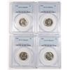 Image 1 : Lot of 4 1940 Jefferson Nickels PCGS MS-65 FULL STEPS