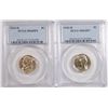 Image 1 : ( 2 ) 1943-D JEFFERSON NICKELS, PCGS MS-65 FULL STEPS